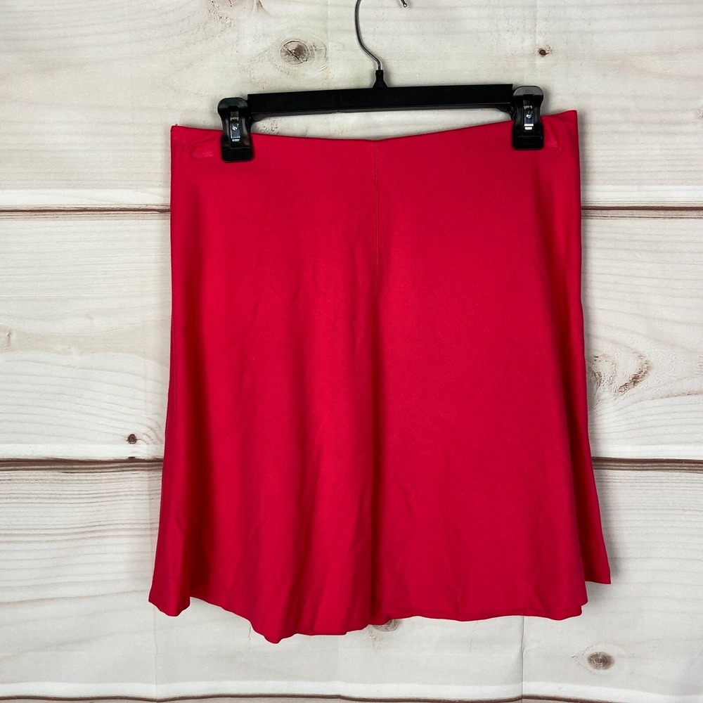 LOFT Skirt Womens Small Pink Ponte Knit Swing Mini Solid Pull On Elastic Waist